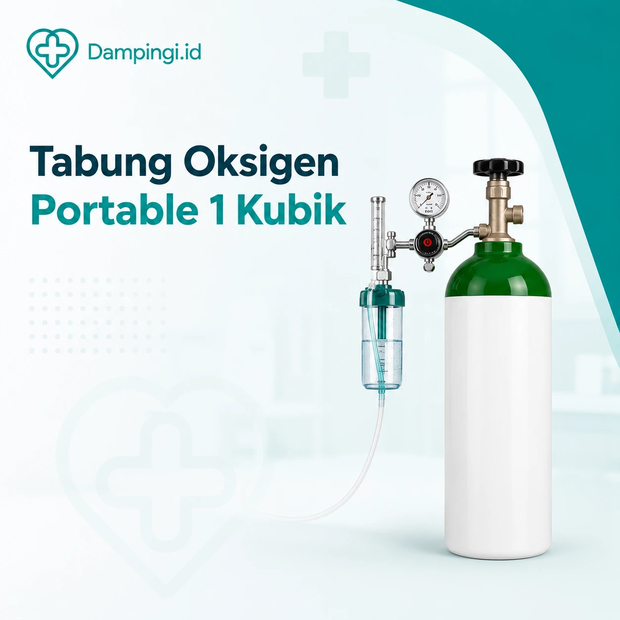 Sewa Tabung Oksigen Portable 1 Kubik GEA di Padang | Dampingi