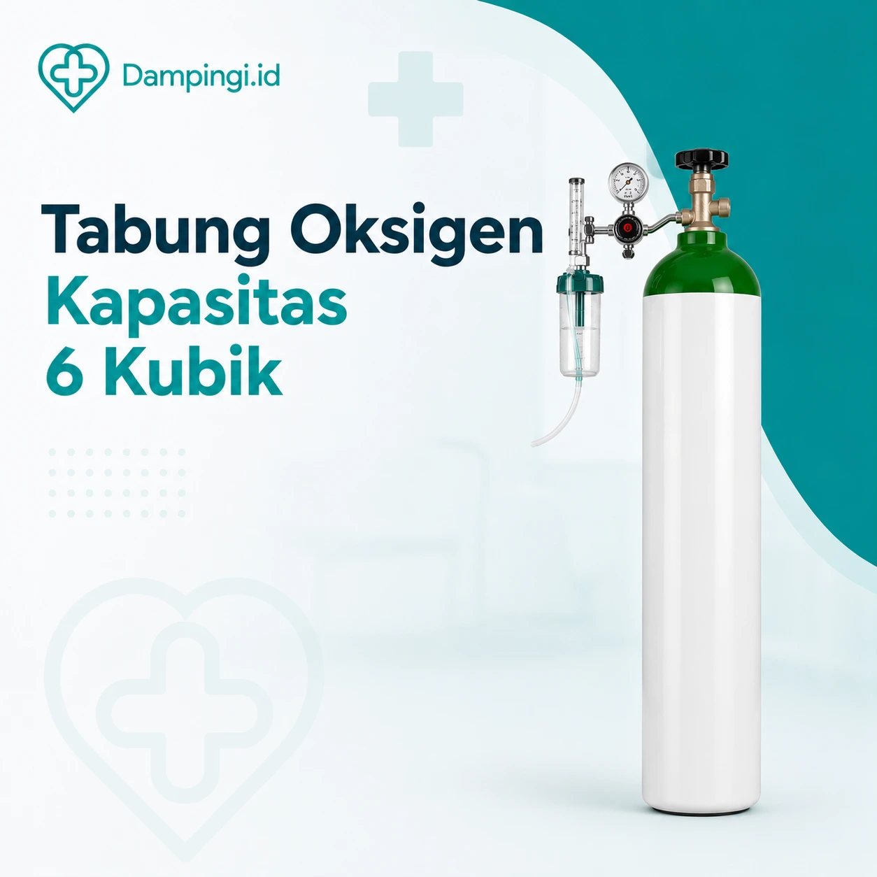 Sewa Tabung Oksigen Kapasitas 6 Kubik GEA di Padang | Dampingi