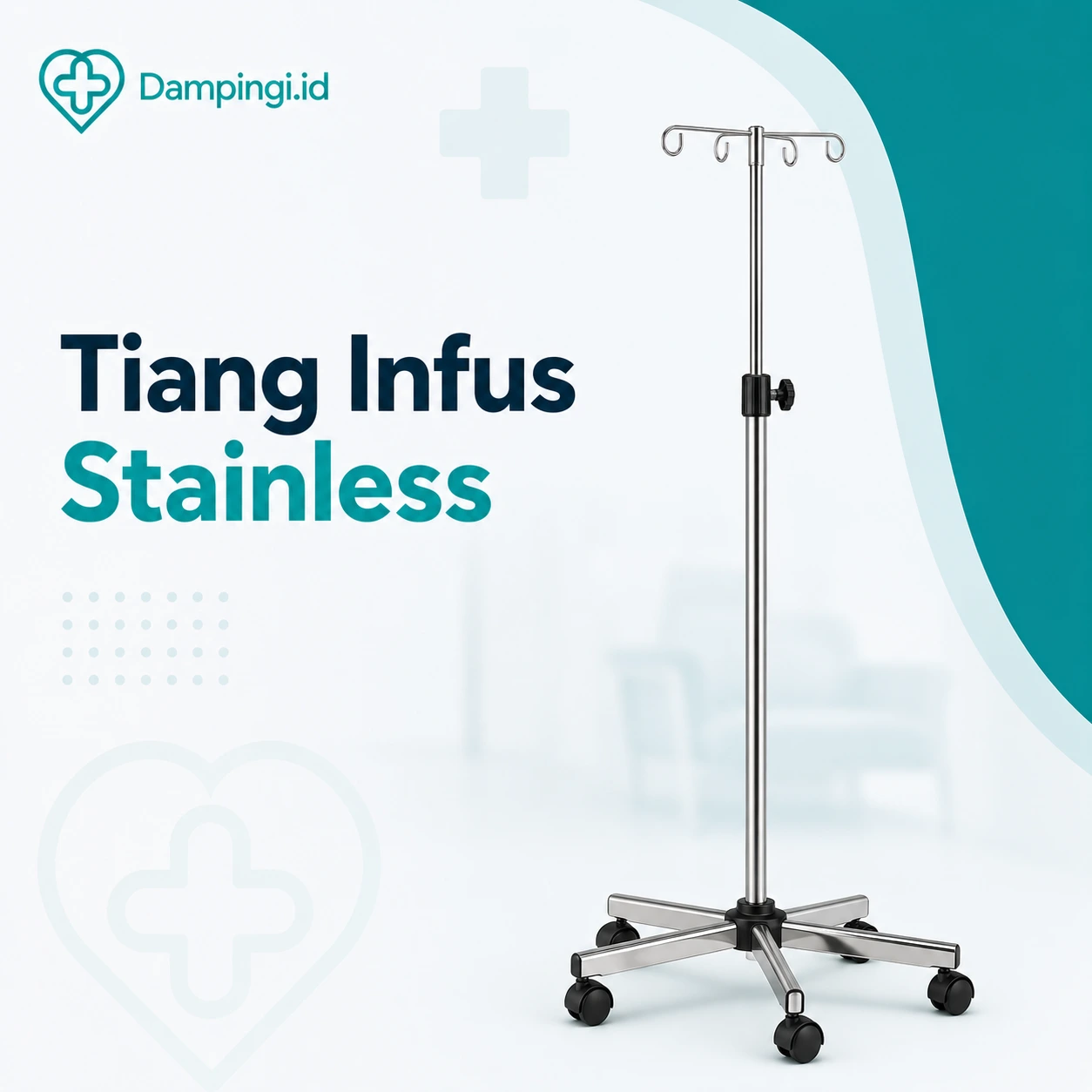 Sewa Tiang Infus Stainless GEA di Padang | Dampingi