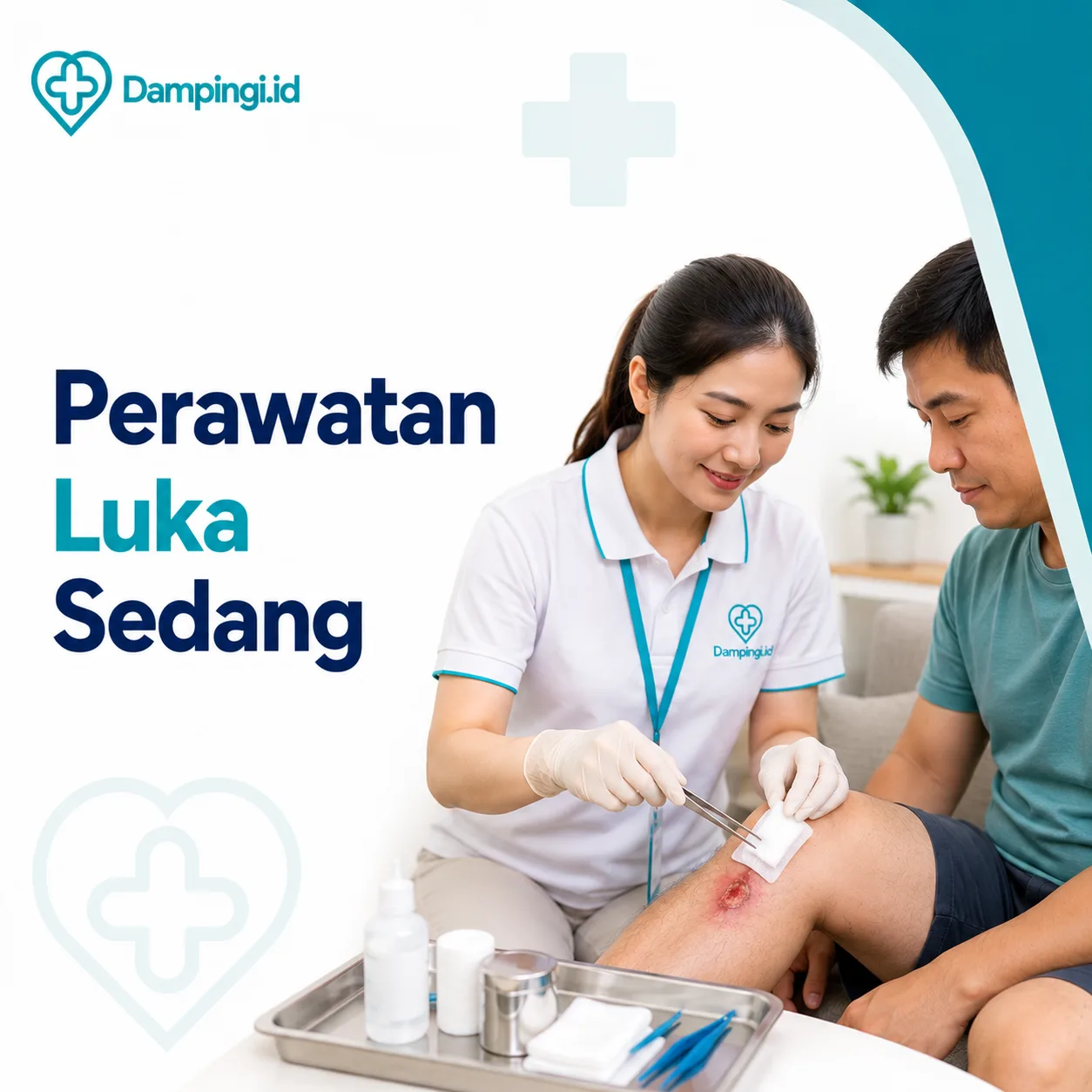 Sewa Perawatan Luka Sedang Dampingi.id di Padang | Dampingi