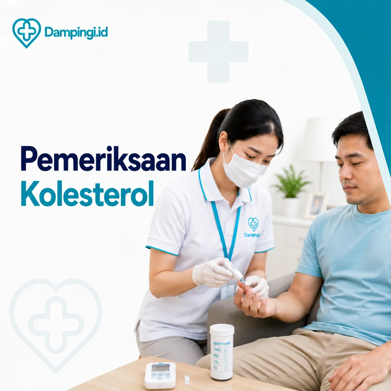 Sewa Pemeriksaan Kolesterol Dampingi.id di Padang | Dampingi