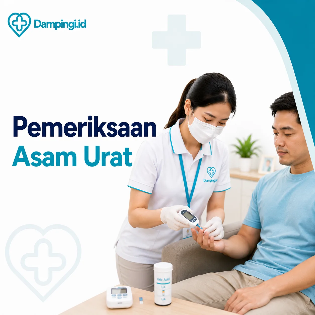 Sewa Pemeriksaan Asam Urat Dampingi.id di Padang | Dampingi